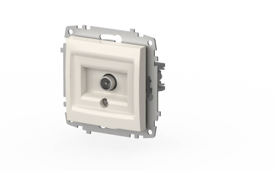 Розетка для TV с экраном (проходная) ELBI Zena Vega 609-010200-272