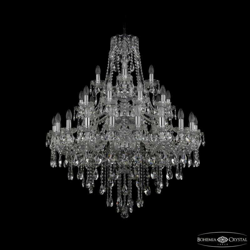 Подвесная люстра Bohemia Ivele Crystal 1415/20+10+5/300/3d Ni