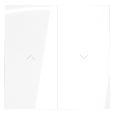 Клавиши для выключателя жалюзи Voltum S70 (белый глянцевый) VLS002501