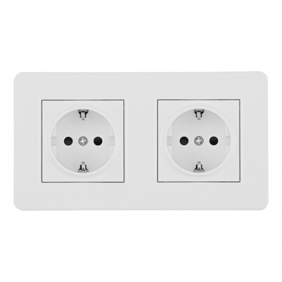 Розетка Arte Milano SET16-2-40-1x2 white