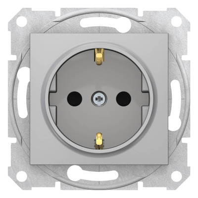 Розетка Schneider Electric Sedna с з/к со шторками 16A 250V SDN3001760