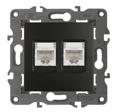 Розетка 2хRJ45 Эра 14-3108-05 Б0034312