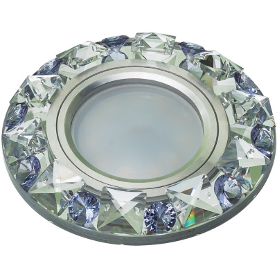 Встраиваемый светильник Fametto Peonia DLS-P123 GU5.3 CHROME/CLEAR+PURPLE 10644