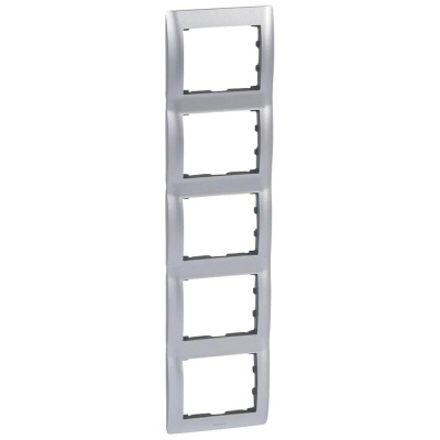 Рамка 5-постовая Legrand Galea Life тертый алюминий 771959