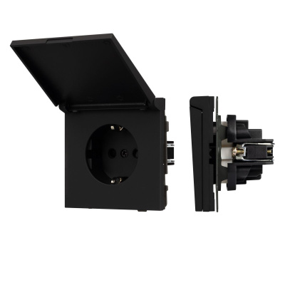 Механизм розетки влагозащищённый SCT-TENDO-MCP-SFPL-BK (230V, 16A) 054599