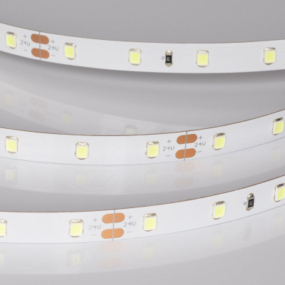 Светодиодная лента Arlight RT-A60-8mm 24V Ice Blue (4.8 W/m, IP20, 5m) 055376