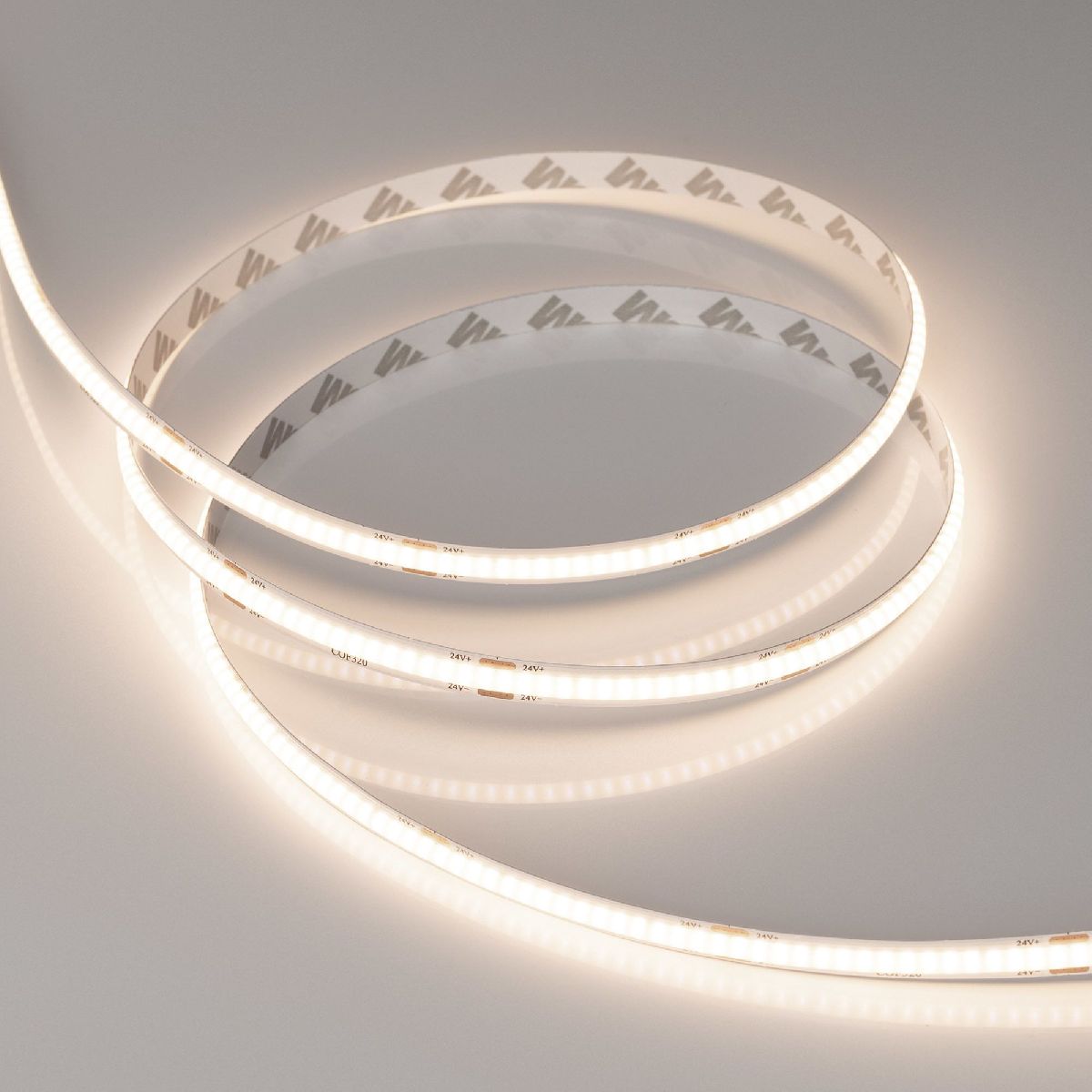 Светодиодная лента Arlight COB-X320-8mm 24V Warm3500(8 W/m, IP20, CSP, 5m) 044584