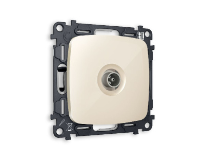 Комплект механизма TV розетки проходной 5-1000 MHz 4dB Ambrella Volt Omega MO313030