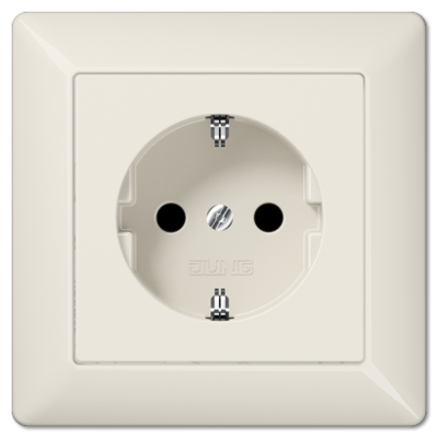 Розетка 2K+З со шторками Jung AS1520KI