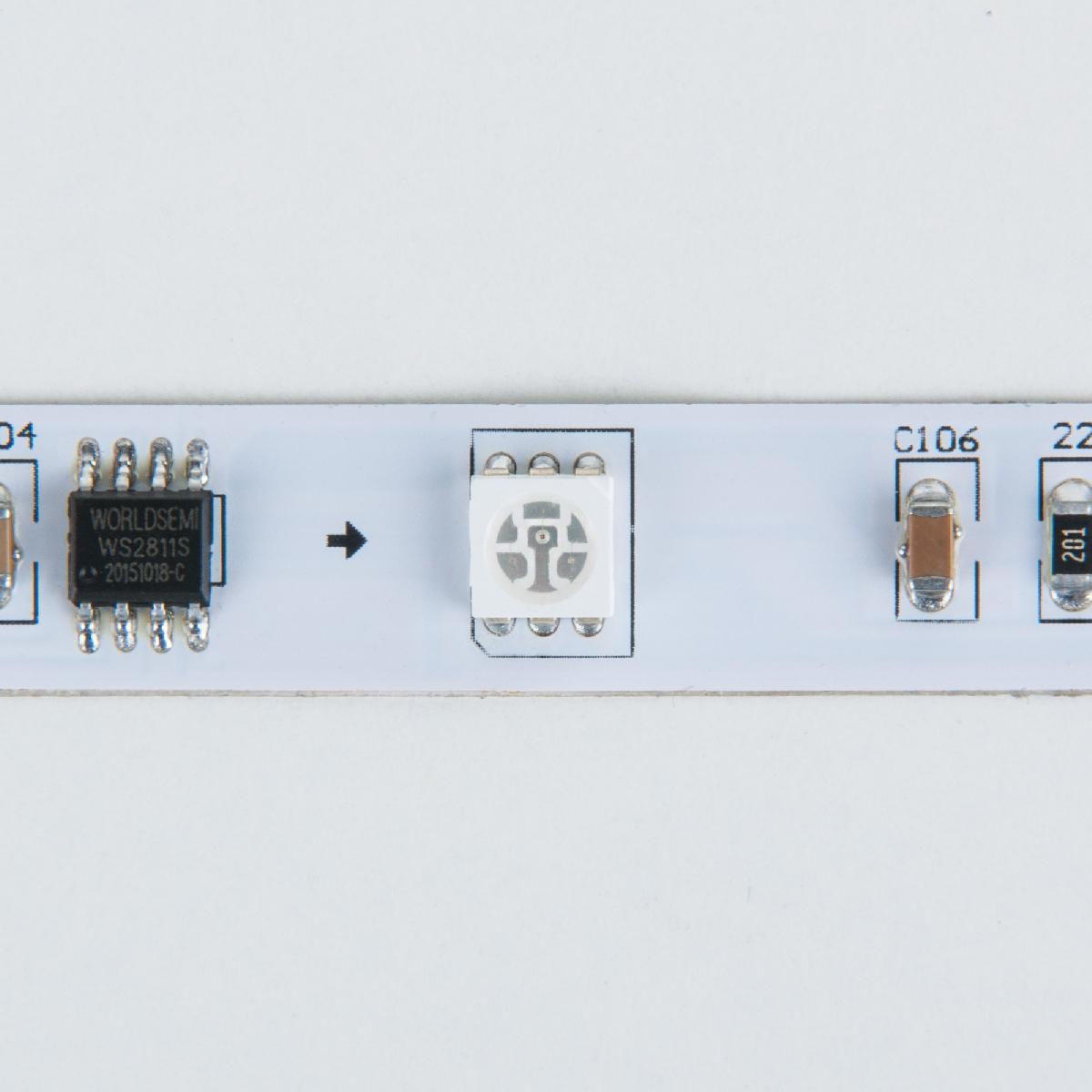 Светодиодная лента Elektrostandard 12V 7,2W 30Led 5050 IP20 RGB, 5м 4690389040160