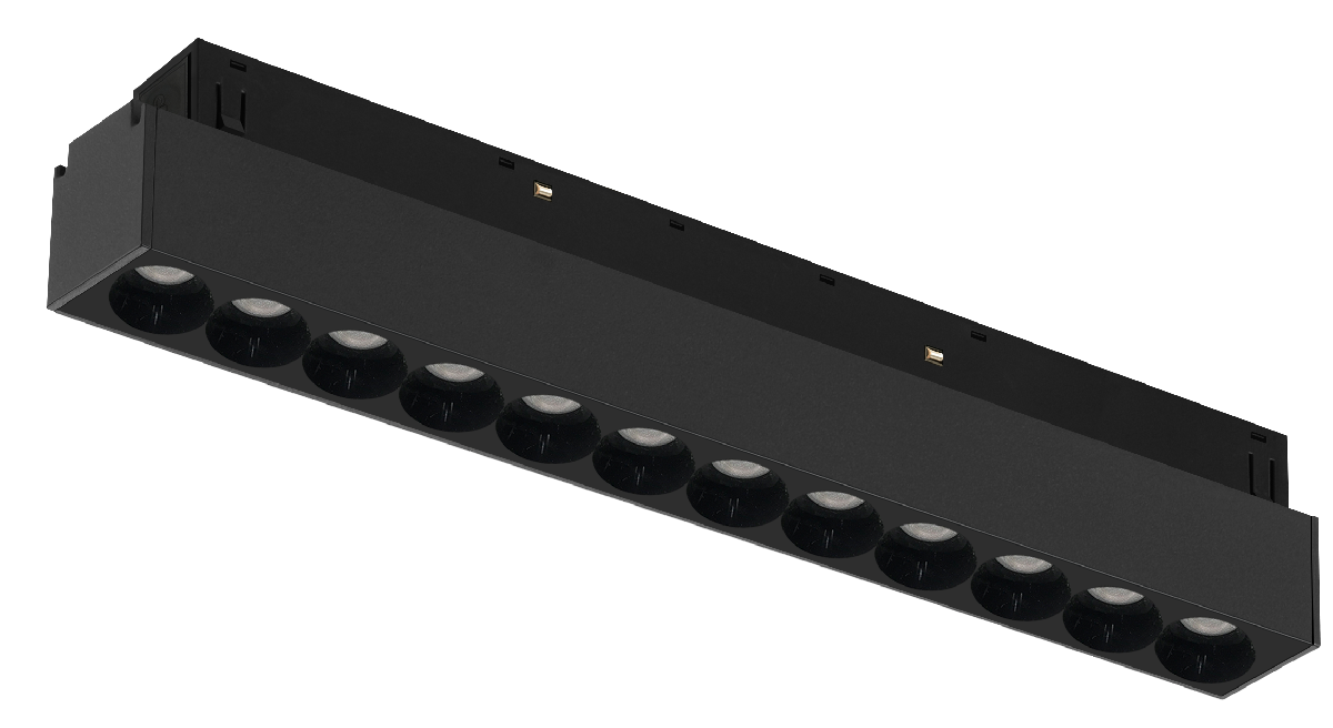 Трековый магнитный светильник iLedex Vision 4822-002-L235-12W-38DG-3000K-BK