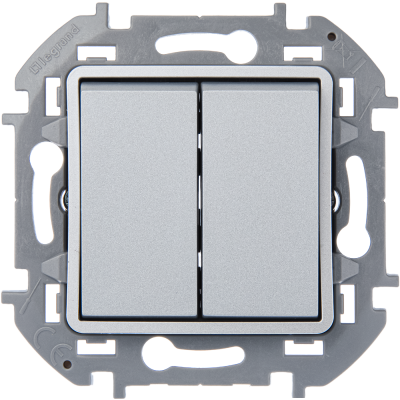Переключатель двухклавишный Legrand Inspiria 673657