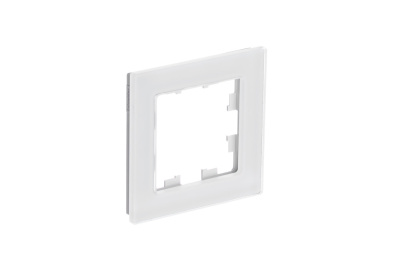 Рамка 1-ая Systeme Electric AtlasDesign Nature Натуральное стекло Белый ATN360101