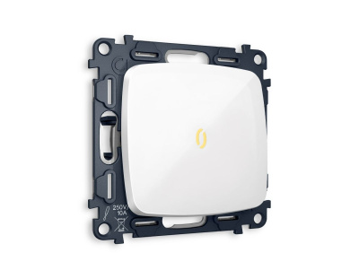 Комплект механизма 1-кл проходного выключателя с подсветкой Ambrella Volt Omega (OP1020, VM105, G22Y) MO102030