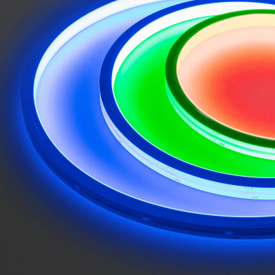 Светодиодная герметичная лента Arlight WAVE-TOP-PU-H120-10x10mm 24V RGB (10 W/m, IP68, 5m, wire x2) 052436