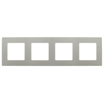 Рамка 4-постовая Legrand Etika светлая галька 672524
