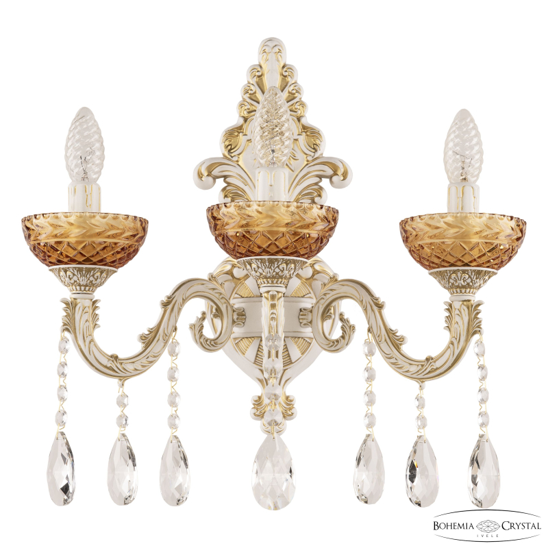 Бра Bohemia Ivele Crystal AL7901B15/3/175 A WMG P Amber/M-1F