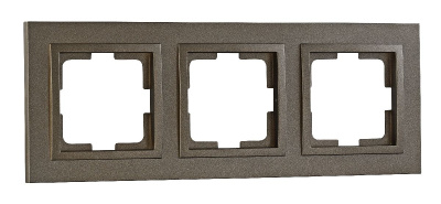 Рамка на 3 поста Mono Electric Despina бронза 102-230000-162