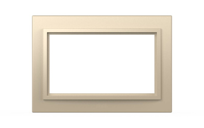 Рамка для двухместной розетки без заземления ELBI Zena 608-012500-908