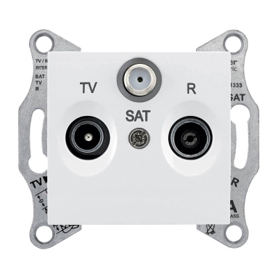 Розетка TV/R/SAT оконечная Schneider Electric Sedna 1dB SDN3501321