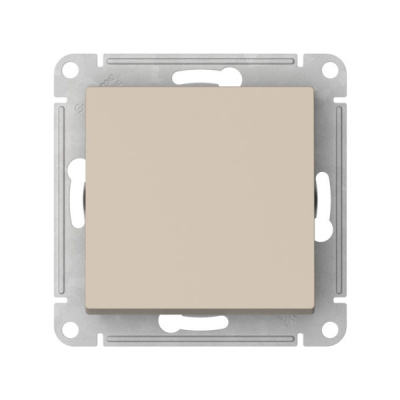 Выключатель с самовозвратом, сх.1, 10АХ, мех., быстрозажим. клем. Systeme Electric AtlasDesign Песочный ATN001215S