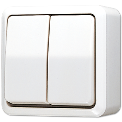 Выключатель для накладного монтажа Jung 605AWW