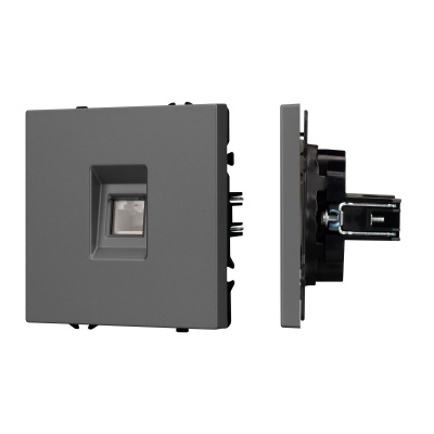 Механизм компьютерной розетки Arlight SCT-NOBE-MPC1-SFPL-GR (RJ-45, CAT6) 054307