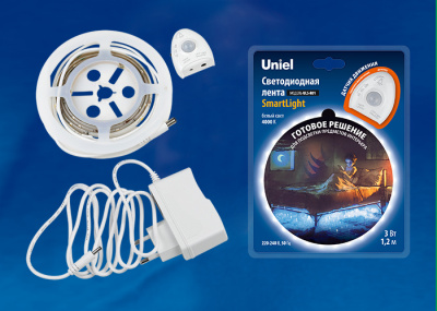 Светодиодная лента Uniel ULS-R01-3W/4000K/1,2M/DIM SENSOR Smart Light блистер