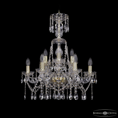 Подвесная люстра Bohemia Ivele Crystal 1413/6+3/200/XL-66 G