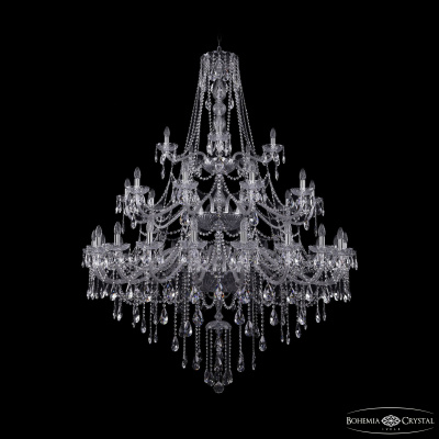 Подвесная люстра Bohemia Ivele Crystal 1415/20+10+5/530/3d Ni