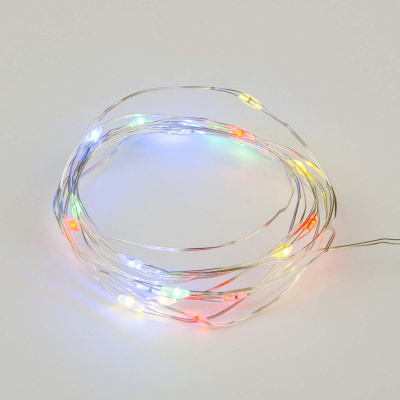 Светодиодная гирлянда Uniel Роса (UL-00007247) разноцветный ULD-S0200-020/DTB/3AA/RC RGB IP20 Dew