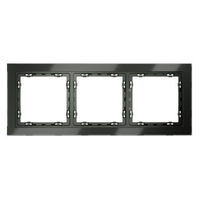 Рамка на 3 поста Voltum S70 VLS110306 (титан, стекло)