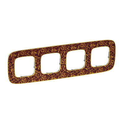 Рамка 4-постовая Legrand Valena Allure Барокко Пурпур 754444