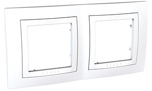 Рамка 2-постовая Schneider Electric Unica MGU2.004.18