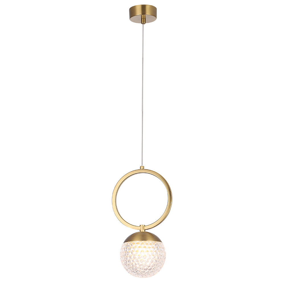 Подвесной светильник Crystal Lux CAROLINA SP1 V1 BRASS