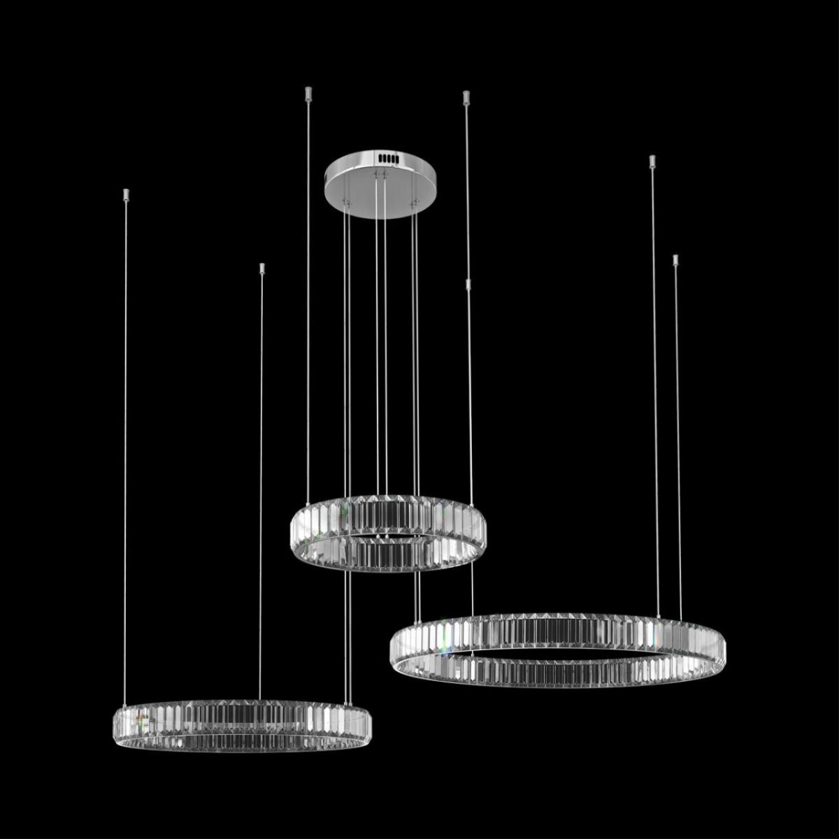 Подвесная люстра Loft IT Crystal ring 10135/3 Chrome
