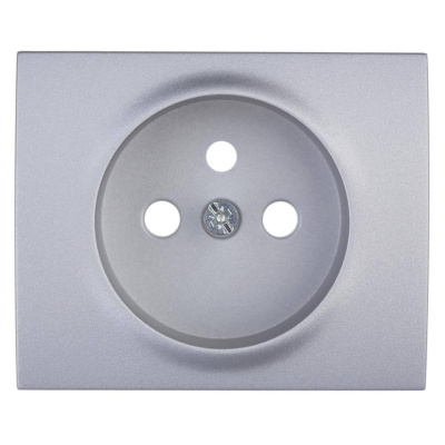 Лицевая панель Legrand Galea Life розетки 2К+З французский стандарт алюминий 771327
