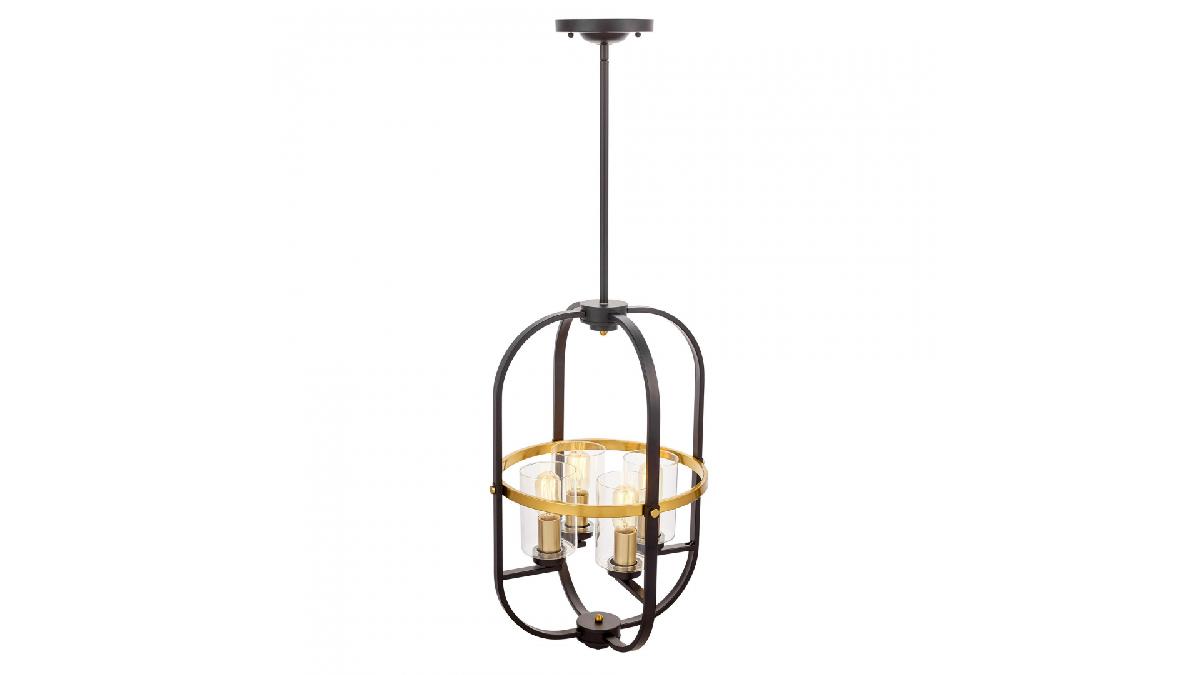Подвесная люстра Lumina Deco Monterey LDP 1141-4 BK+MD