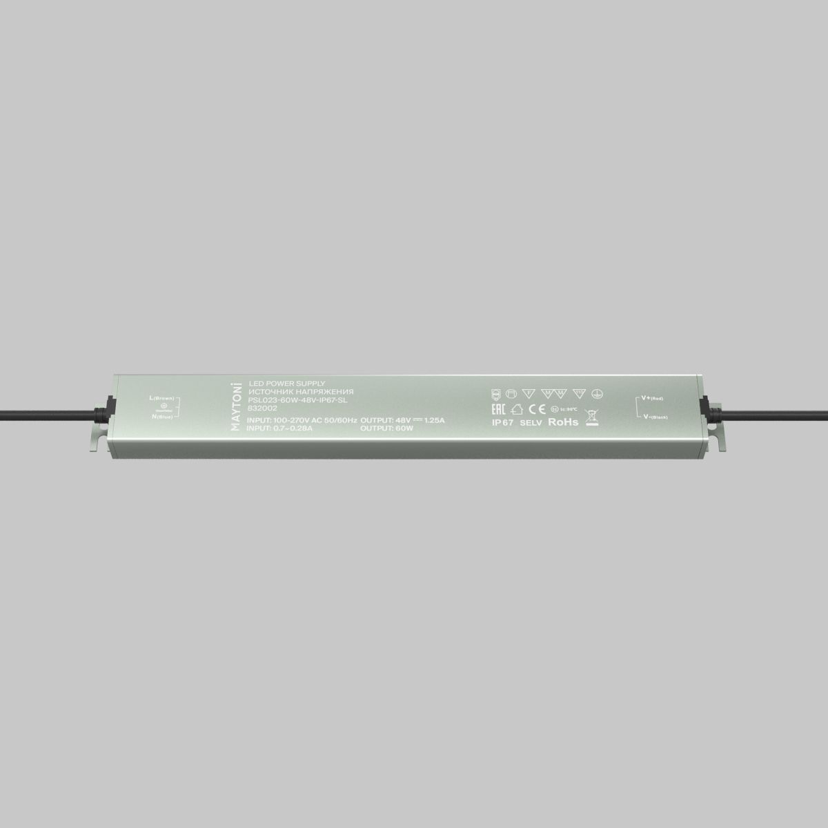 Блок питания Maytoni Led Strip PSL023 48В 60Вт IP 67 832002
