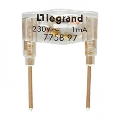 Лампа подсветки механизмов Legrand Galea Life зеленая 775897