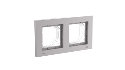 Рамка 2-ая, универсальная Systeme Electric AtlasDesign Aqua Алюминий ATN440302