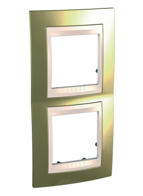 Рамка 2-постовая вертикальная Schneider Electric Unica Хамелеон MGU66.004V.504