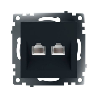 Розетка компьютерная 2-местная RJ-45 Stekker Катрин GLS00-7109-05 50007