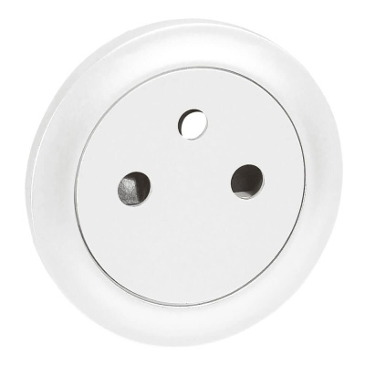 Лицевая панель Legrand Celiane розетки французского стандарта белая 068111