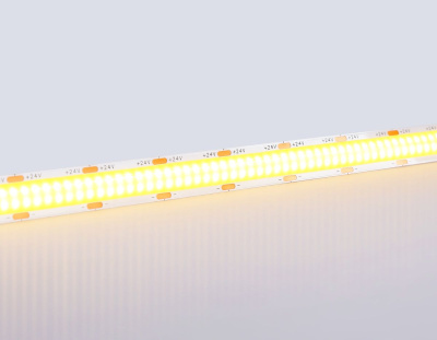 Светодиодная лента Ambrella Light Illumination COB 616Led/19W m/ 24V IP20 3000K/ 5m*12mm*2mm (2 конт.) GS4801