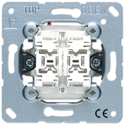 Выключатель 2-клавишный кнопочный (2 НО контакта) Jung 535U