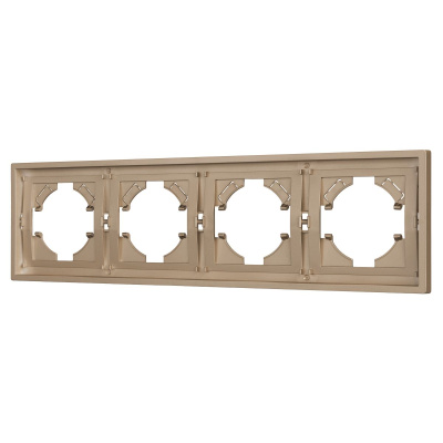 Рамка пластиковая на 4 поста Arlight FRM-TENDO-PL-4-GD 053850