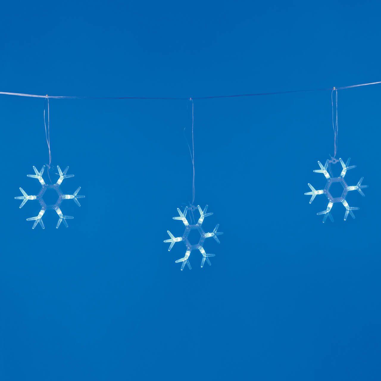 Светодиодная гирлянда Uniel занавес Снежинки-1 (UL-00001406) синий ULD-E1503-036/DTA Blue IP20 Snowflakes-1