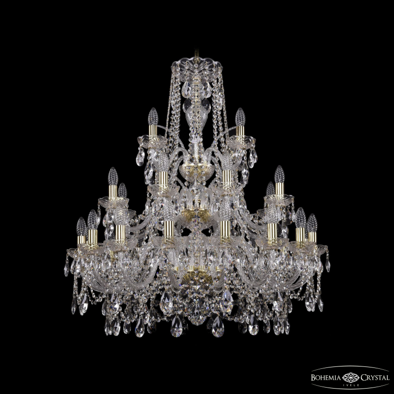 Подвесная люстра Bohemia Ivele Crystal 1411/16+8+4/300/3d G