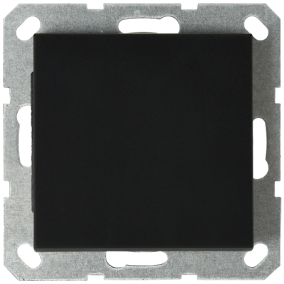 Звонковый механизм Jasmart в комплекте с накладкой 10A 250V черный матовый (soft touch) G3010PB